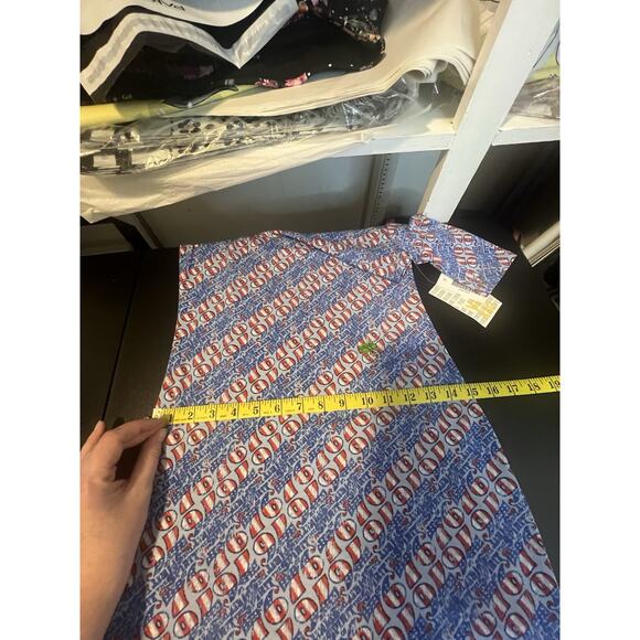 LuLaRoe Julia Women's Size XXS Half Sleeve Fourth Of July Themed Dress NWT - Picture 15 of 15